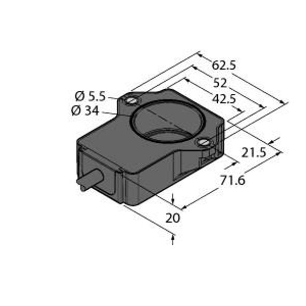Miniature Encoder With Analog Output   RI60P1-QR20-LU4X2 image 2