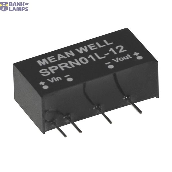 SPRN01L-15 DC/DC Converter 5:15V 67mA 1W, MEAN WELL image 1