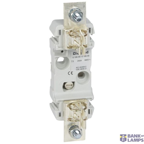 Base for blade type cartridge fuse - 1P bare - size 1 - 250 A image 2