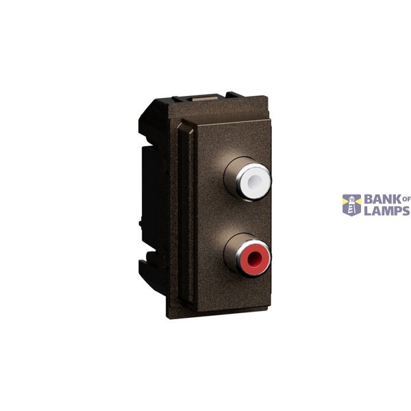L.NOW - DUAL RCA MODULE BRONZE image 1