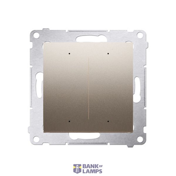 Double lighting controller [Wi-Fi] - SWITCH D, 2 x 6A, 230V, (module), golden matt metallic image 1