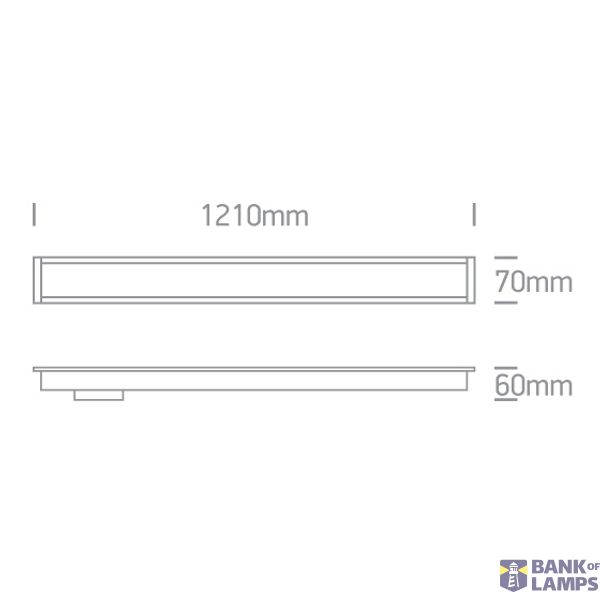 WHITE RECESSED 40W PV CCTV 230V image 2