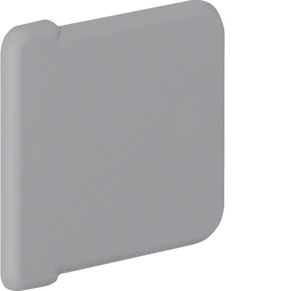 End cap made of PVC for slotted panel trunking BA6 30x25mm stone grey image 2