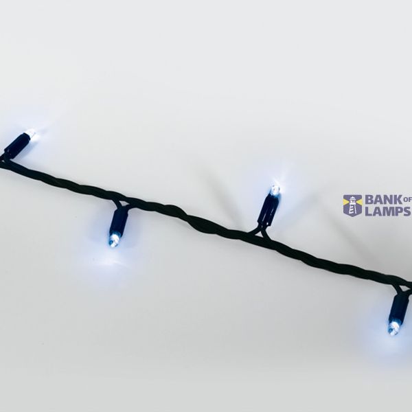 FLASHING STRING LIGHT 100LED 7W 10m BLUE IP54 230V image 1