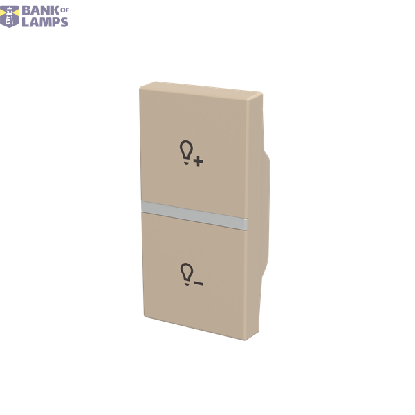 Rocker cover dimmer symbol - 1M - Champagne image 2