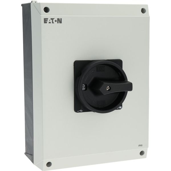 T5-4-15682/I5/SVB-SW Main switch, T5, 100 A, surface mounting, 4 contact unit(s), 6 pole, 1 N/O, 1 N/C, STOP function, With black rotary handle and locking ring, Lockable image 11