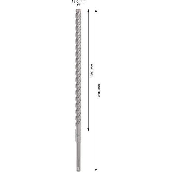 Hammer drill bit SDS-plus-5X 12 x 250 x 310 mm image 2