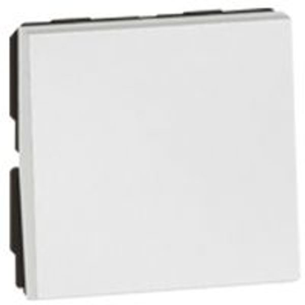 Arteor 2 Way 10AX Switch 2 Module Square White image 1