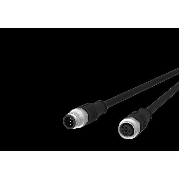 M12 Sensor/actuator cable, A-coded, 10.0 m, M12 plug straight - M12 ja image 2