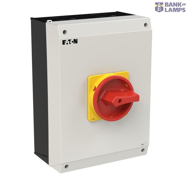 P3 Main switch, 80 A,Surface mounting, 4 pole, Form I5/SVB, Red, Door  image 4