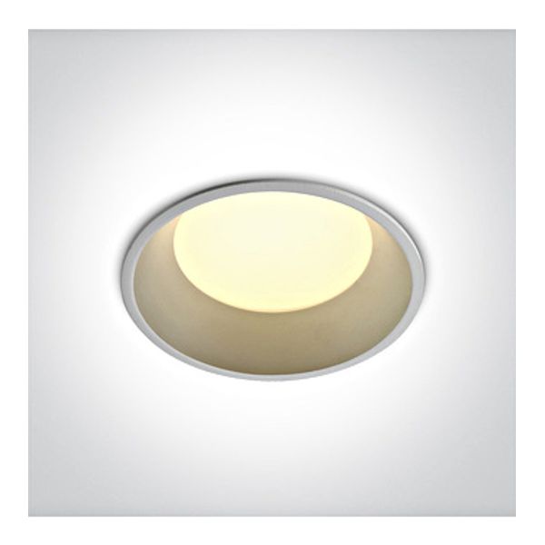 10109D/W/V WHITE 12W CCTV IP20 230V DARK LIGHT image 1