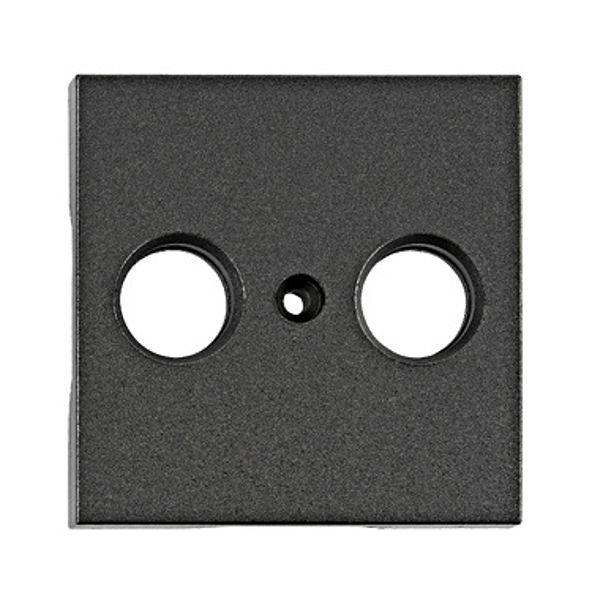 TV cover for HSBK, antenna box, 2-hole, anthracite image 1