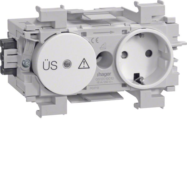 Socket-outlet+Surge Wago f-mount pw image 1