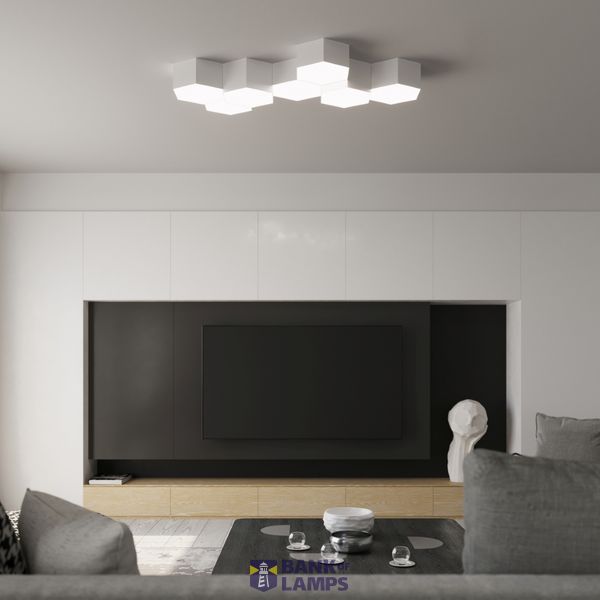 CEILING LAMP SUNDE 13 WHITE E27 2X60W IP20 image 4