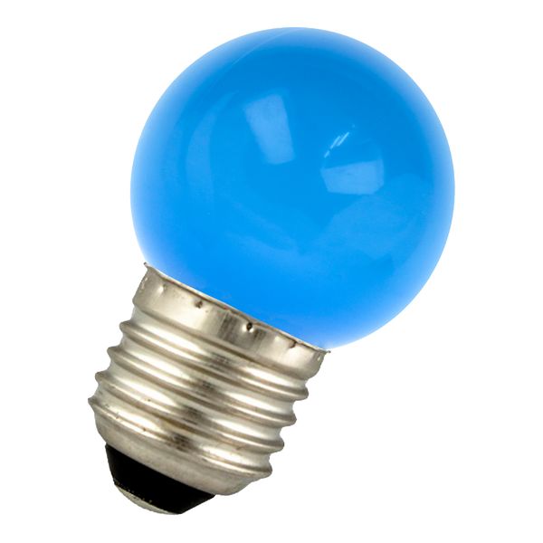 LED Ball G45 E27 240V 1W Blue image 1