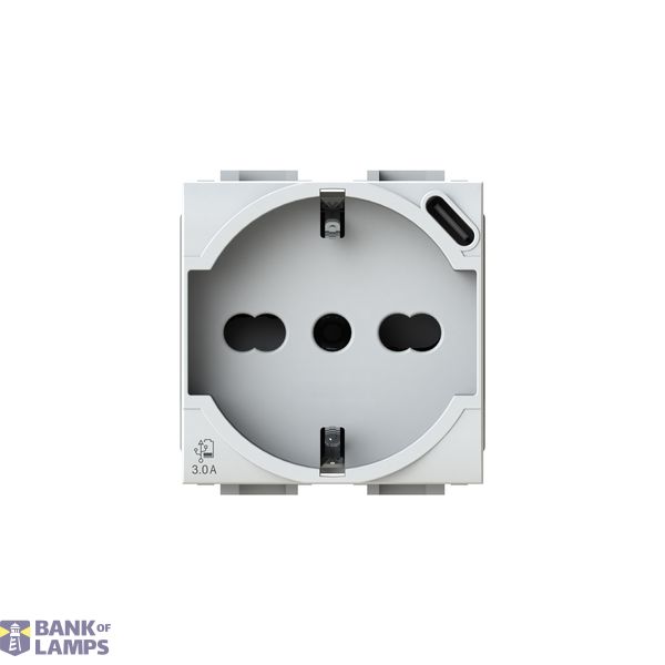 USB P40 BTICINO COMPATIBLE WHITE image 1