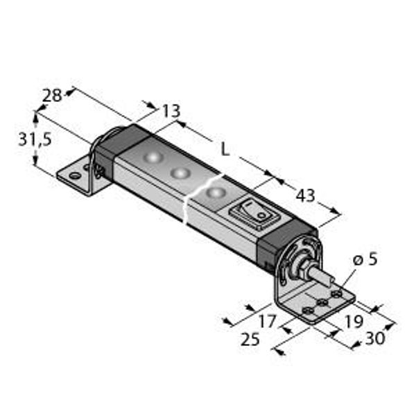LED Linear Light In the Metal Housing   WLS28-2XW145DXPB image 1
