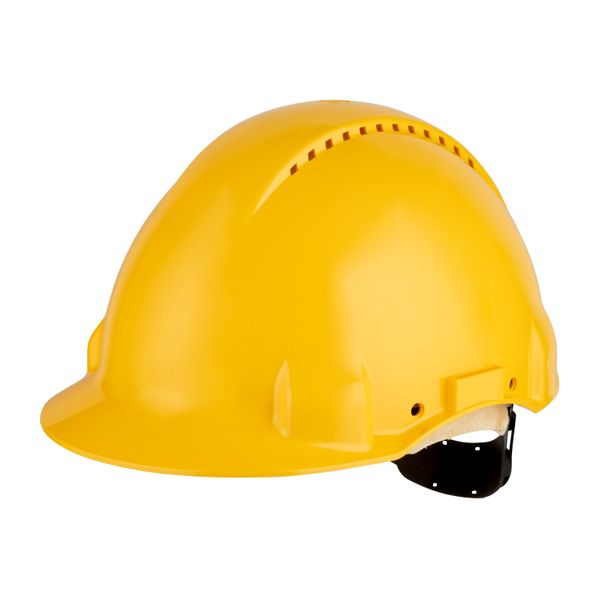 3M™ Hard Hat, Uvicator, Pinlock, Ventilated, Leather Sweatband, Yellow image 1