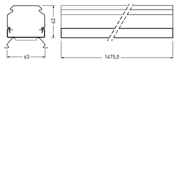 Mechanical accessories 765... E-Line Next Fix Silver IP50 Plug-in terminal 7342300 image 1