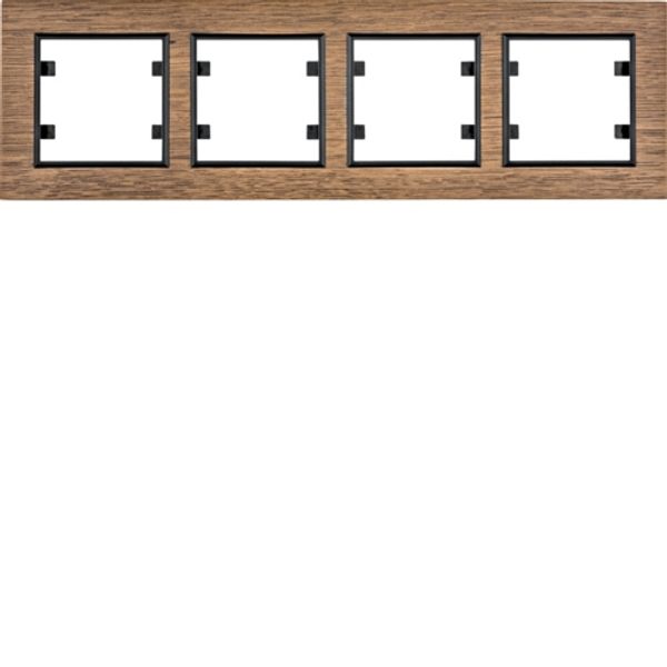 4P Horiz plate. - oak wood image 1