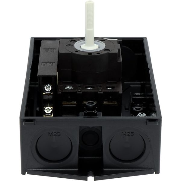 P1-25/I2-SI/HI11 Safety switch, P1, 25 A, 3 pole, 1 N/O, 1 N/C, Emergency switching off function, With red rotary handle and yellow locking ring, Lockable in position image 6