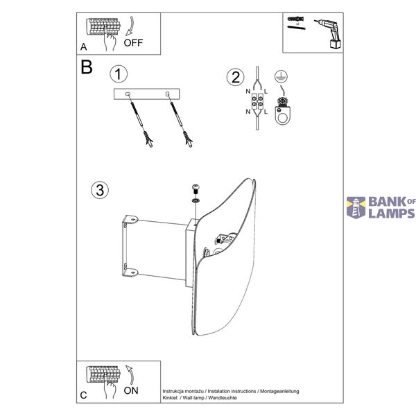 WALL LAMP TILA 30 BLACK G9 1X40W IP20 image 5