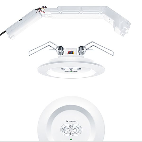 RESCLITE PRO MRCR SPOT HP E1D WH - Safety luminaire image 1