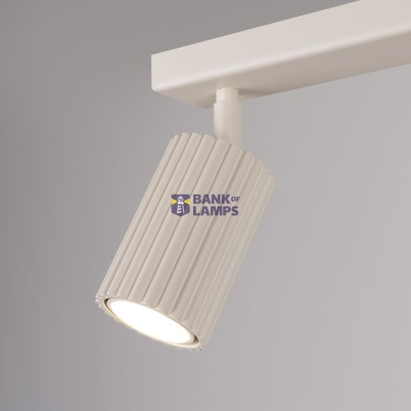 CEILING STRIP WITH TWO MOVABLE BEIGE SPOTLIGHTS FOR HALLWAY, CARBON SERIES 2XGU10 image 5