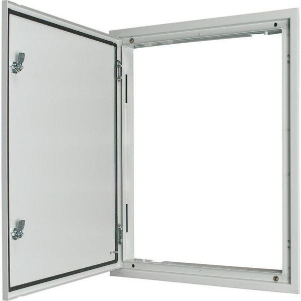 BPM-U-3S-800/15-W 3-component flush-mounted door frame with door, double-bit lock, IP54, HxW=1560x800mm, white image 2