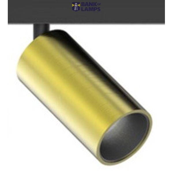 Magnetic Track Spotlight 3W 24V 2700K 24° 2 wires Brass image 1
