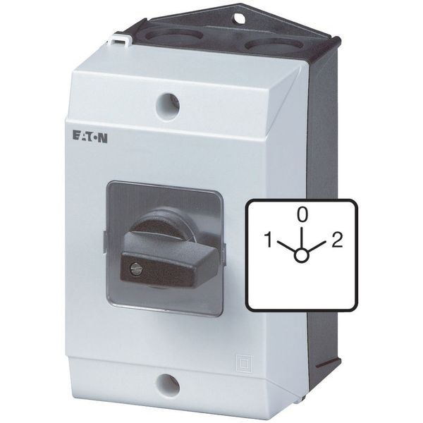T3-2-8400/I2 Reversing switches, T3, 32 A, surface mounting, 2 contact unit(s), Contacts: 4, 45 °, maintained, With 0 (Off) position, 1-0-2, Design number 8400 image 14
