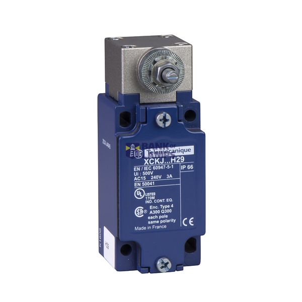 LIMIT SWITCH PLAST 2NO2NC ROLLER PLUNGER VERTICAL OUTPUT 20CM RAILWAY  image 9