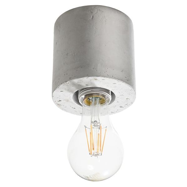 SALGADO BETON CEILING LIGHT E27 1X60W IP20 image 1