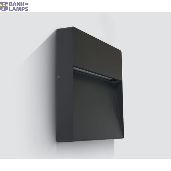 ANTHRACITE WALL LIGHT 9W WW IP54 230V image 1