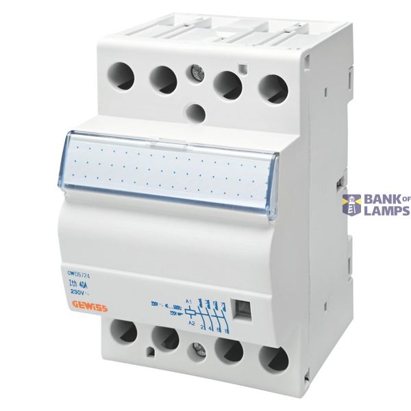 CONTACTOR CTR - 40A 4NC 230V - 3 MODULES image 3