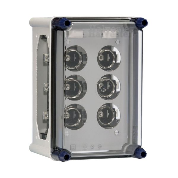 Power distr.encl. 2x63A DIII incl. bus bars image 4