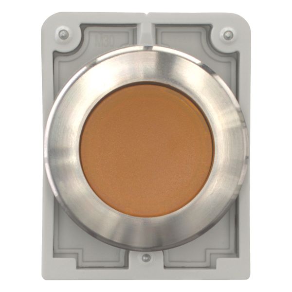 M30I-FDRL-A Illuminated pushbutton actuator, RMQ-Titan, flat, maintained, orange, blank, Front ring stainless steel image 5