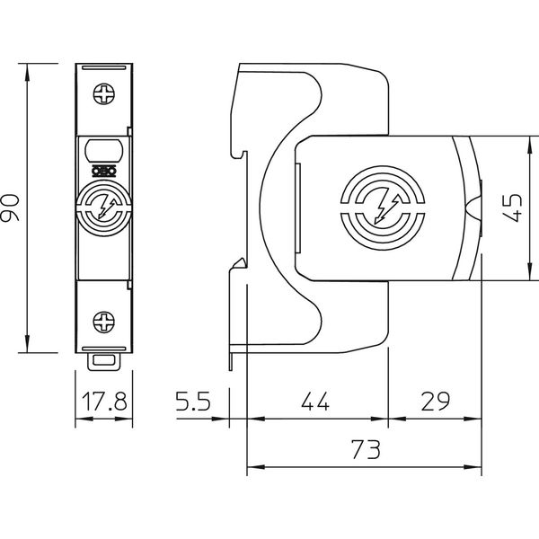 V20-1-320 SurgeController V20 1-pole 320V image 2