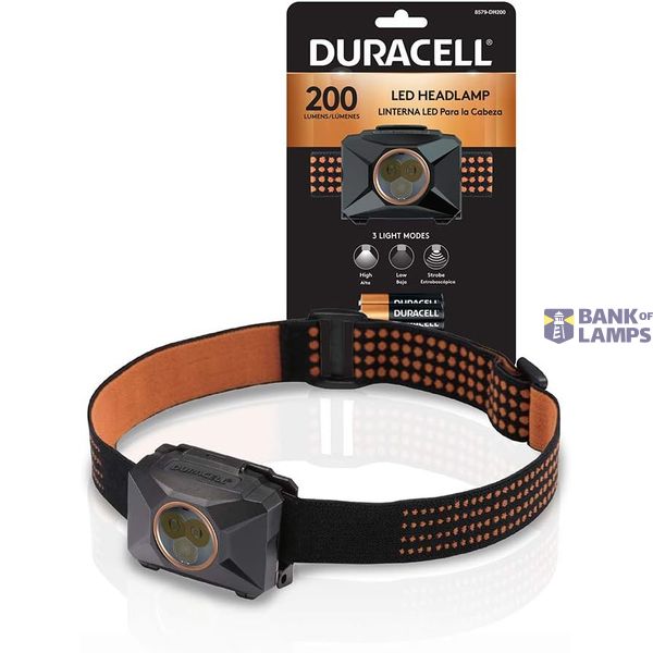 DURACELL 8579 Headlamp 200lm incl. 3xAAA BL1 image 1