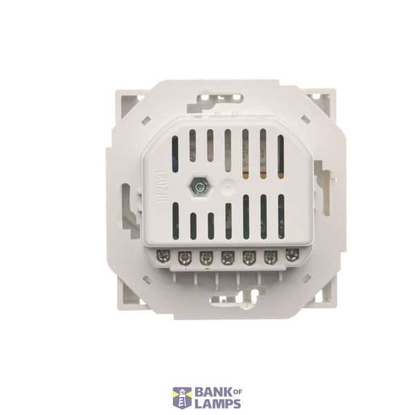 Single-pole switch + two-pole switch - 2 push buttons, (module), 16AX, Screw, white image 1