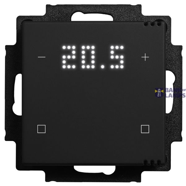 Push button, 4-key, 2xtemp., display, 2 neutral, climate/CO2, input/output. image 1