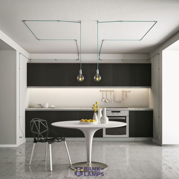 Wall mounting universal fairlead for fabric cables and illumination 2x0,75 e 3x0,75 image 2