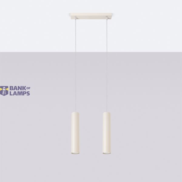 HANGING LAMP LAGOS 2 BEIGE 2XGU10 image 3