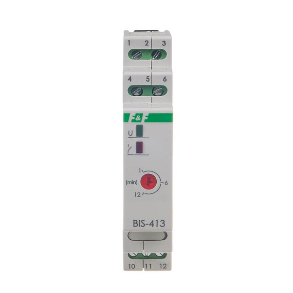 Bistable relay with timer, for DIN rail, with inrush relay 160A/20ms; BIS-413-LED image 2