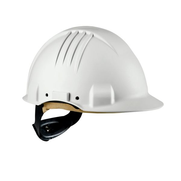 3M™ High Heat Hard Hat, Ratchet, Non vented, Dielectric 1000V, Leather image 2