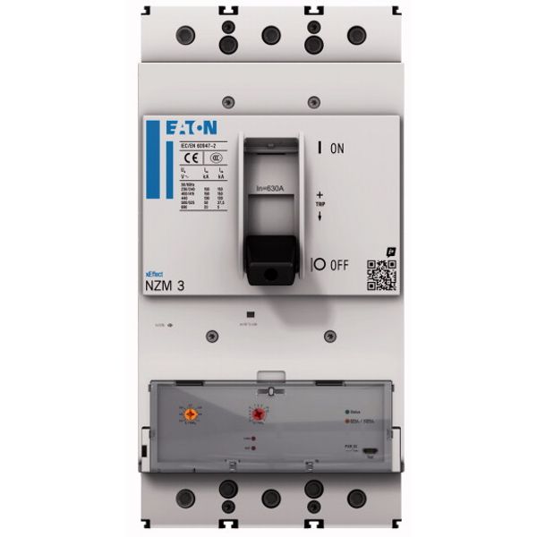 NZMH3-AX400-S1 NZM3 PXR10 circuit breaker, 400A, 3p, screw terminal image 1