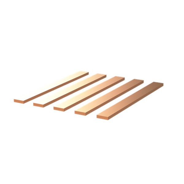VC32VT-BF200 flat copper set 200A L=215MM consisting of 5x20x5 image 2