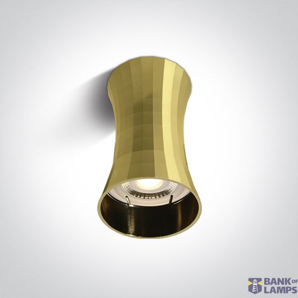 BRUSHED BRASS GU10 10W 100-240V DARK LIGHT image 1