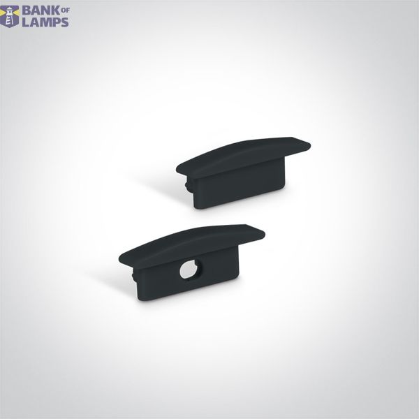 BLACK RECESSED PROFILE 2m + BLACK PC diffuser image 2