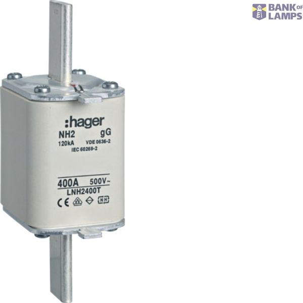 NH Fuse Insert 400A GG, 500VAC LNH2400T image 1
